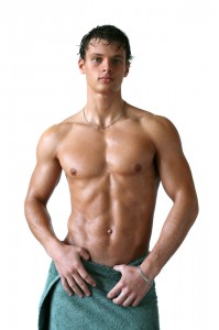 Man with muscle and healthy body