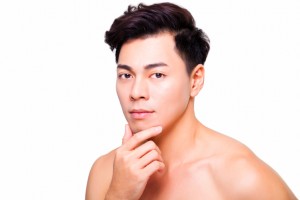 Man with healthy skin